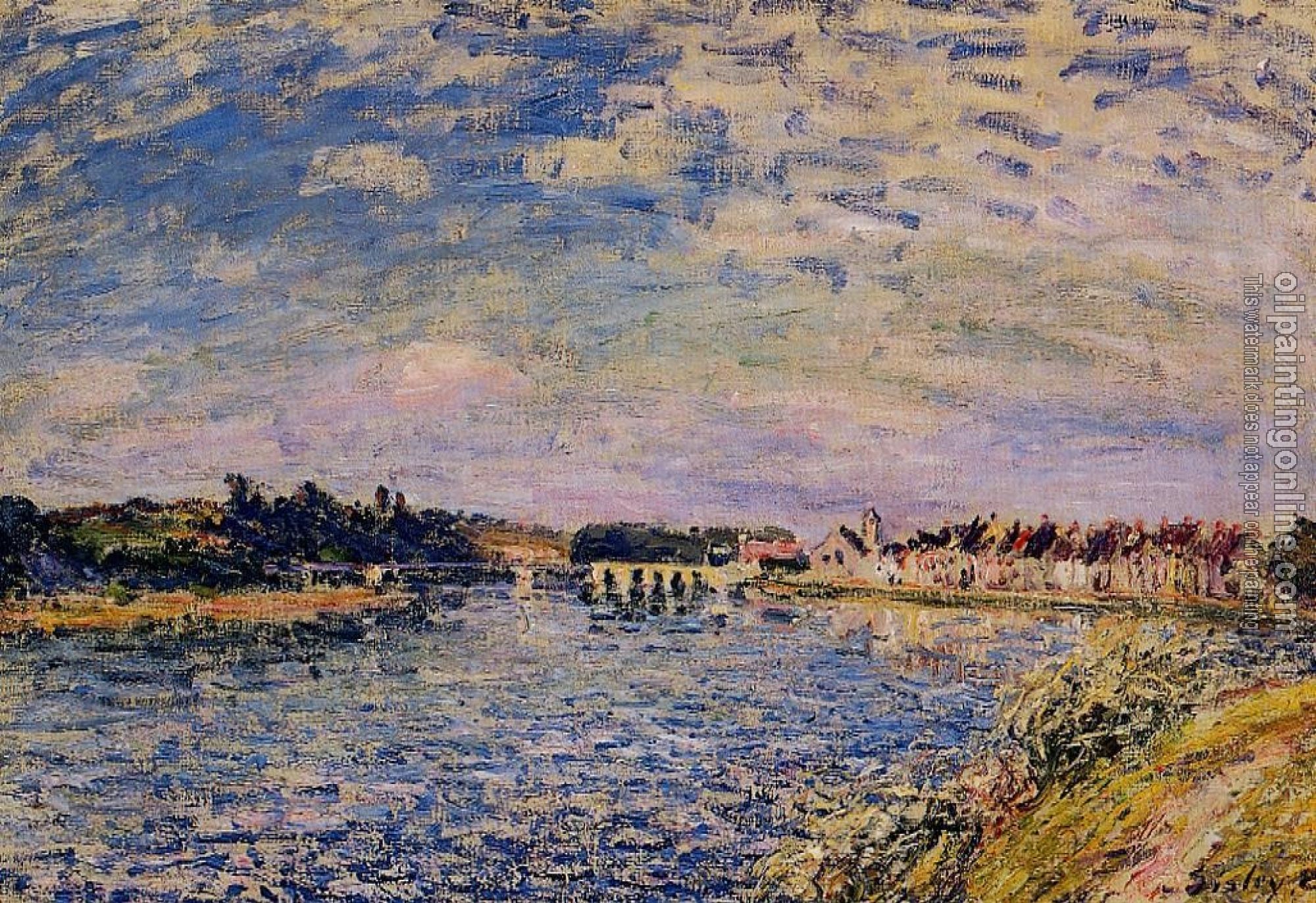 Sisley, Alfred - Saint-Mammes, Evening